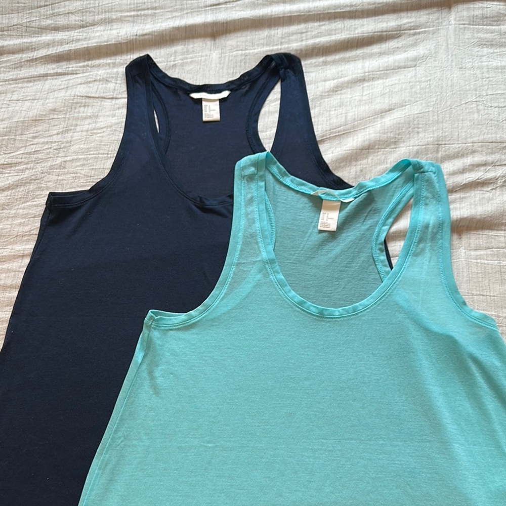 H&M Razorback Relaxed Tank Tops Bundle Size Medium